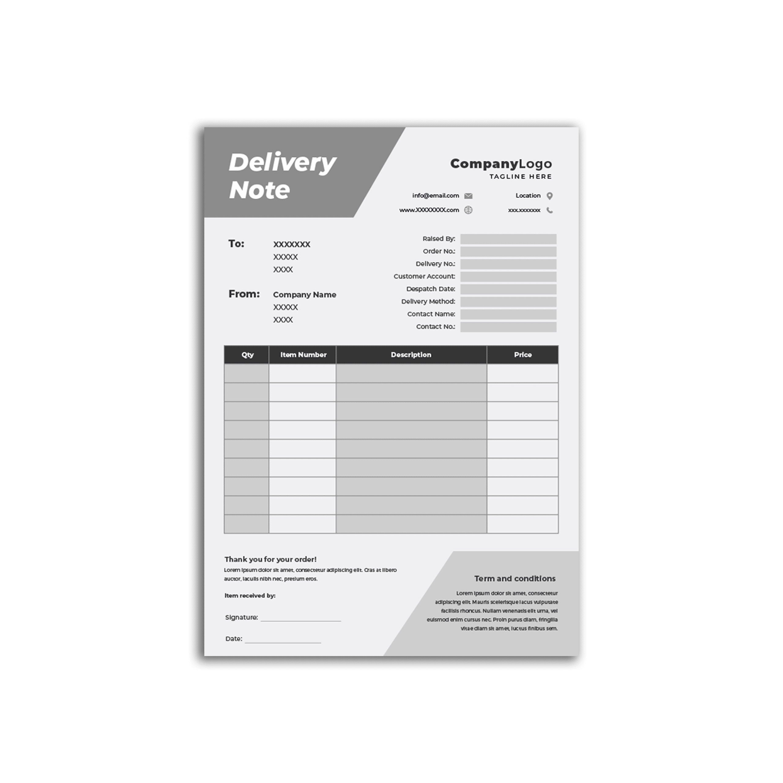 Delivery Order